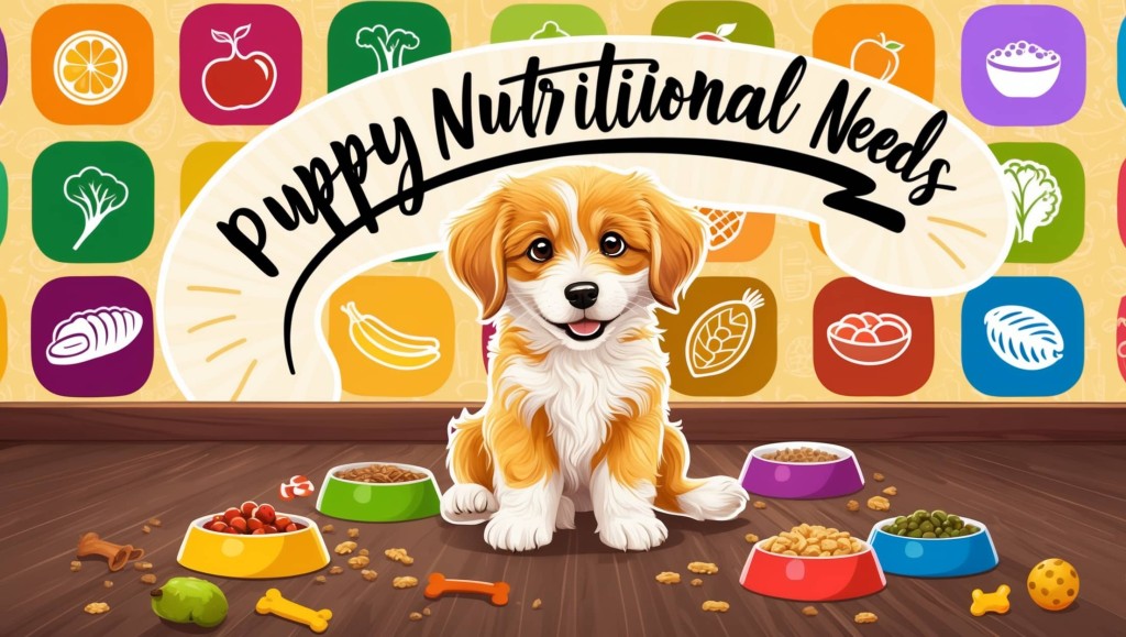 Puppy nutritional needs - essential nutrients for healthy puppy growth.