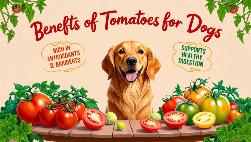 Benefits of tomatoes for dogs - health advantages of feeding tomatoes to dogs