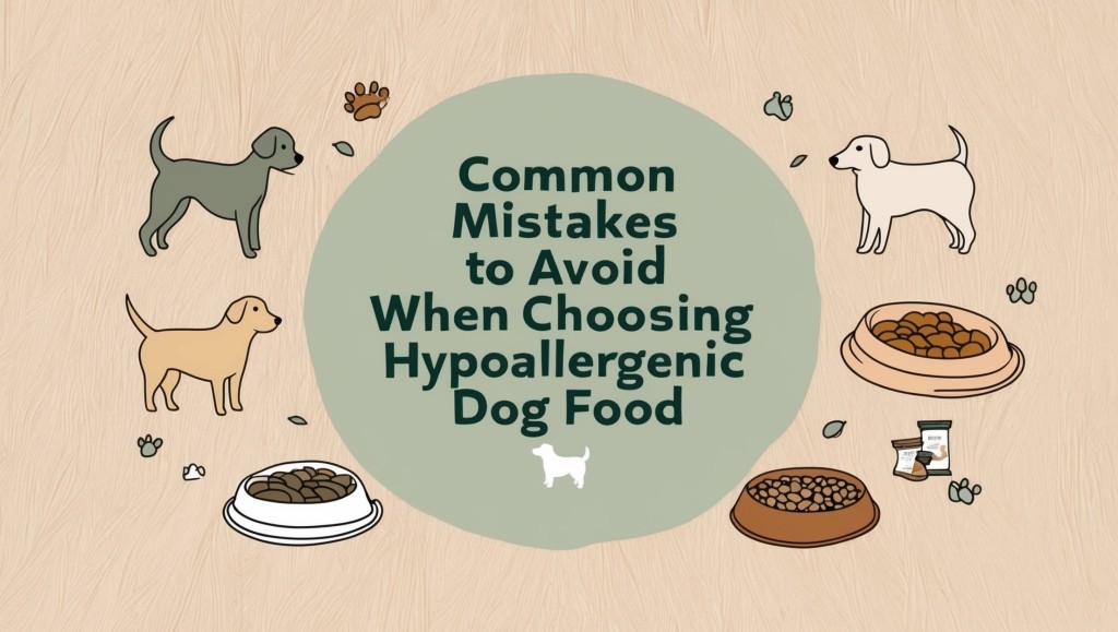 Common mistakes to avoid when choosing hypoallergenic dog food for your pet.