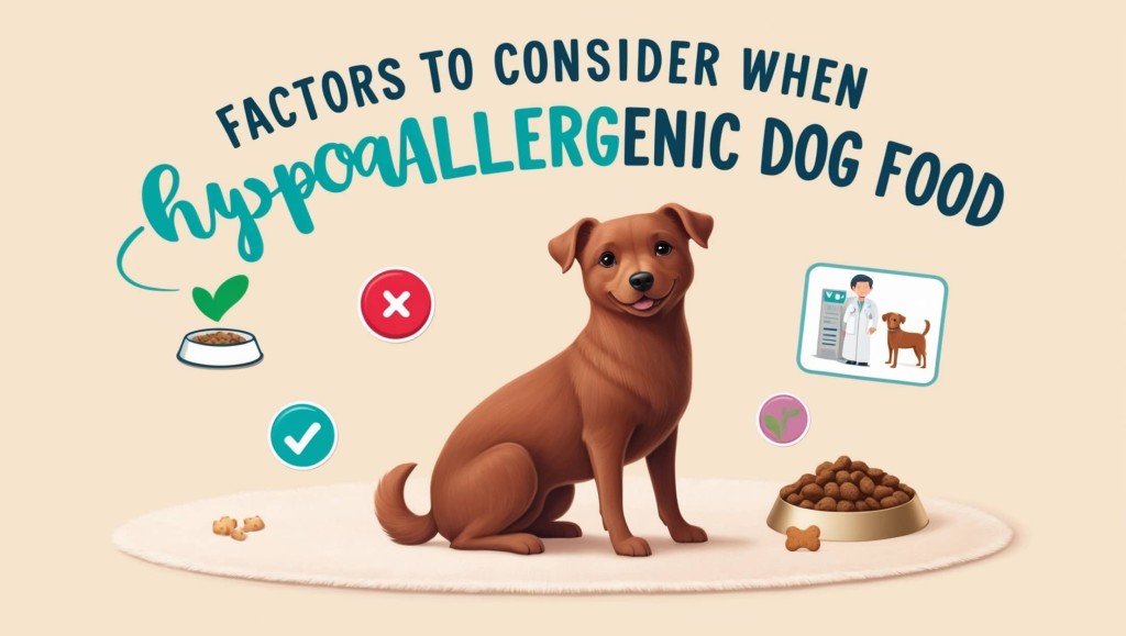 Factors to consider when choosing hypoallergenic dog food for sensitive pets