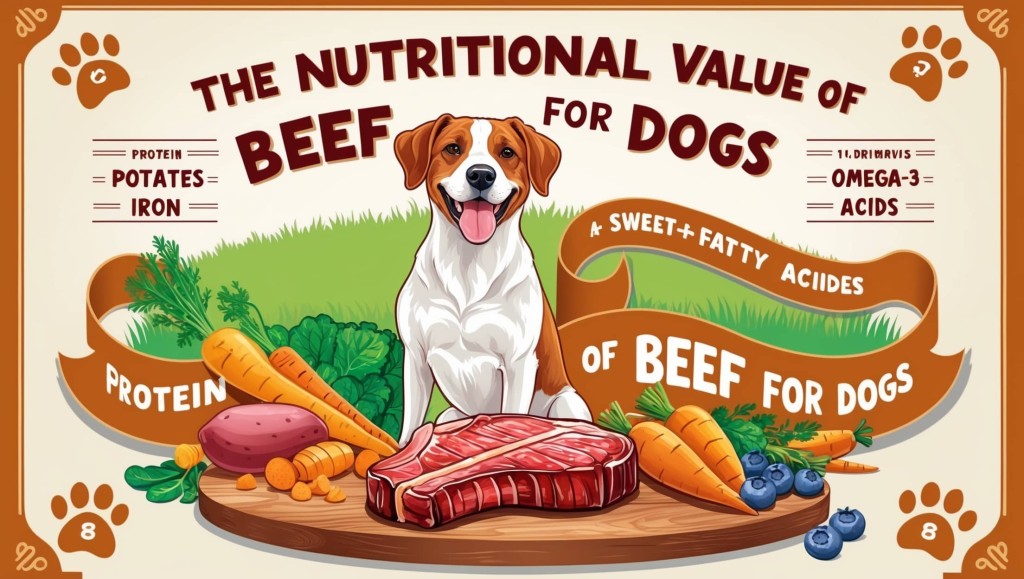 The nutritional value of beef for dogs – protein, iron, and essential vitamins for health.